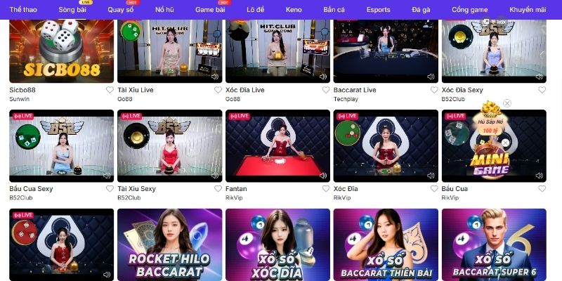 Đánh giá ưu điểm của sảnh live casino BIN88 
