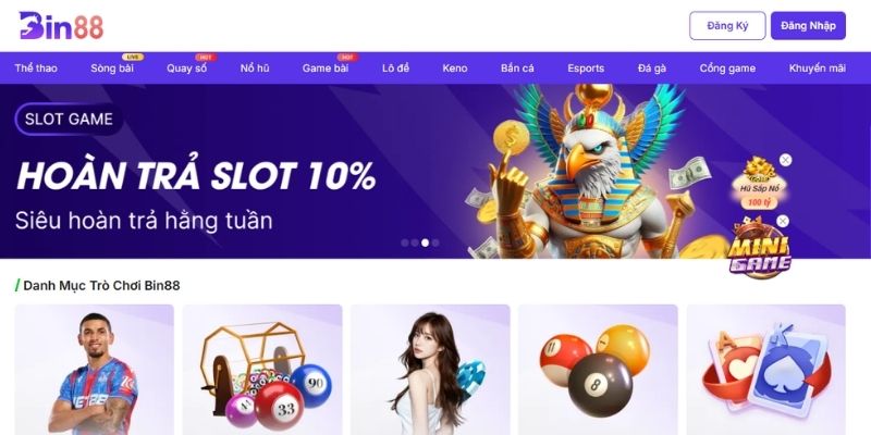 Thông tin sân chơi BIN88 được yêu thích. 